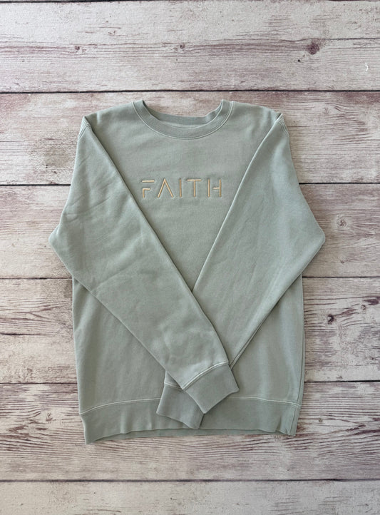 Faith Embroidered Crewneck Sweatshirt