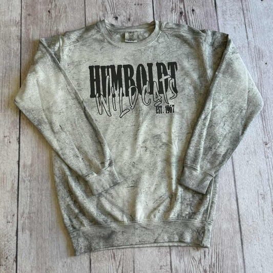 Vintage Wash Wildcats Est 1967 Crew