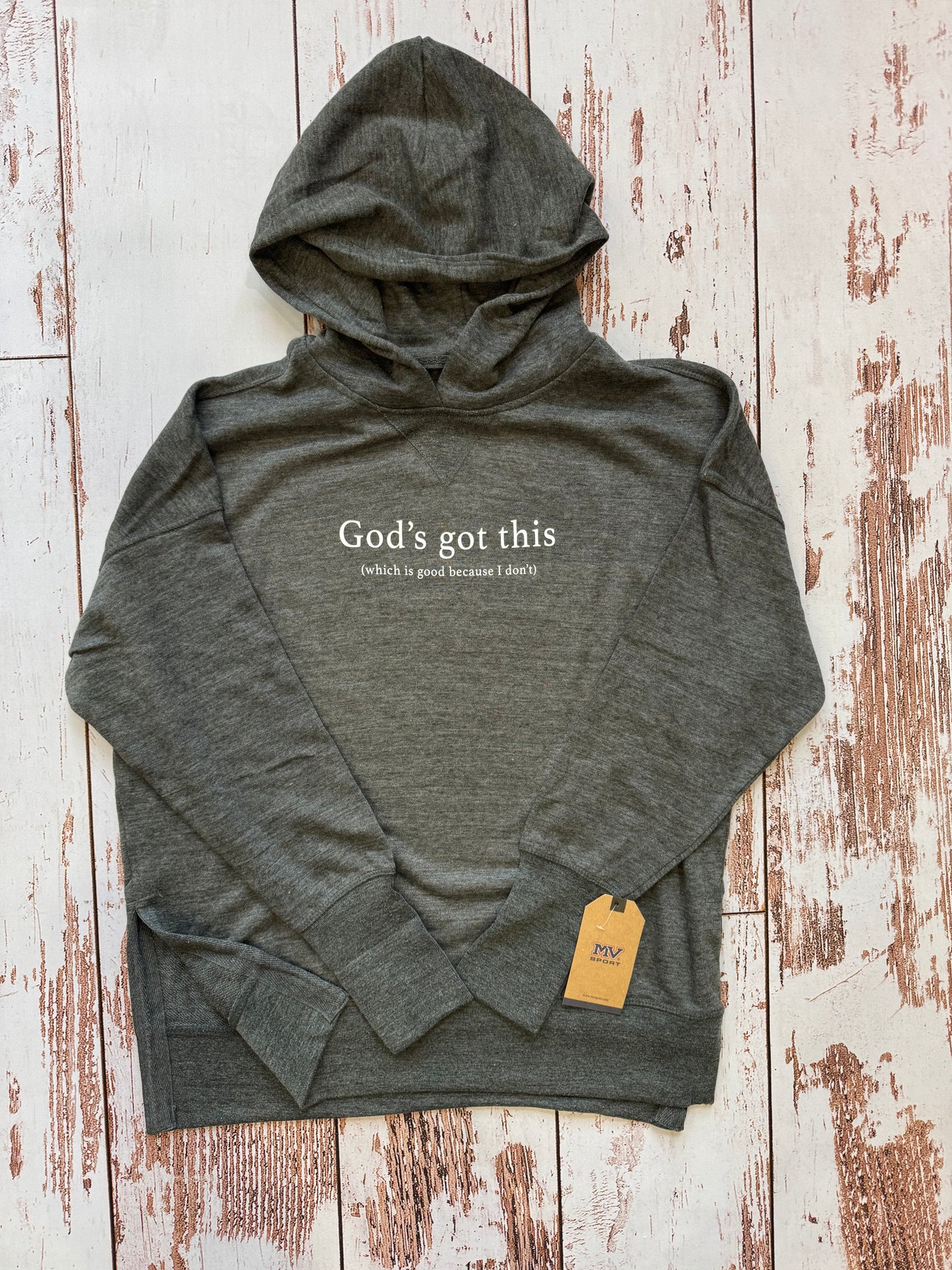Women's French Terry Hoodie - God's Got This.