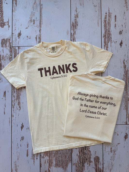 Thanks | Ephesians 5:20 T-Shirt