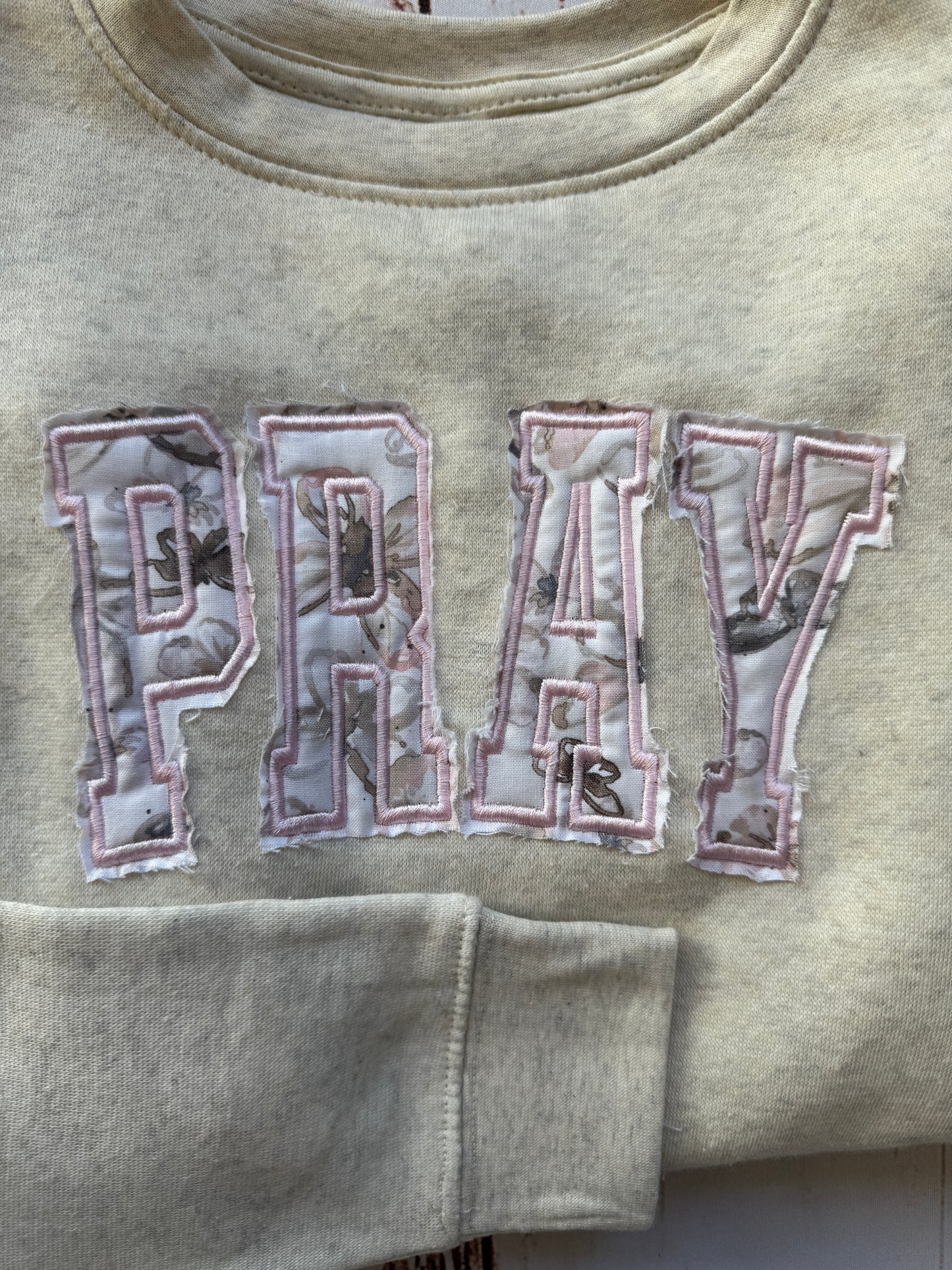 Adult/Youth | Handmade | Pray Crewneck