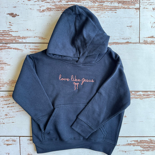 Youth Love Like Jesus Embroidery Hoodie