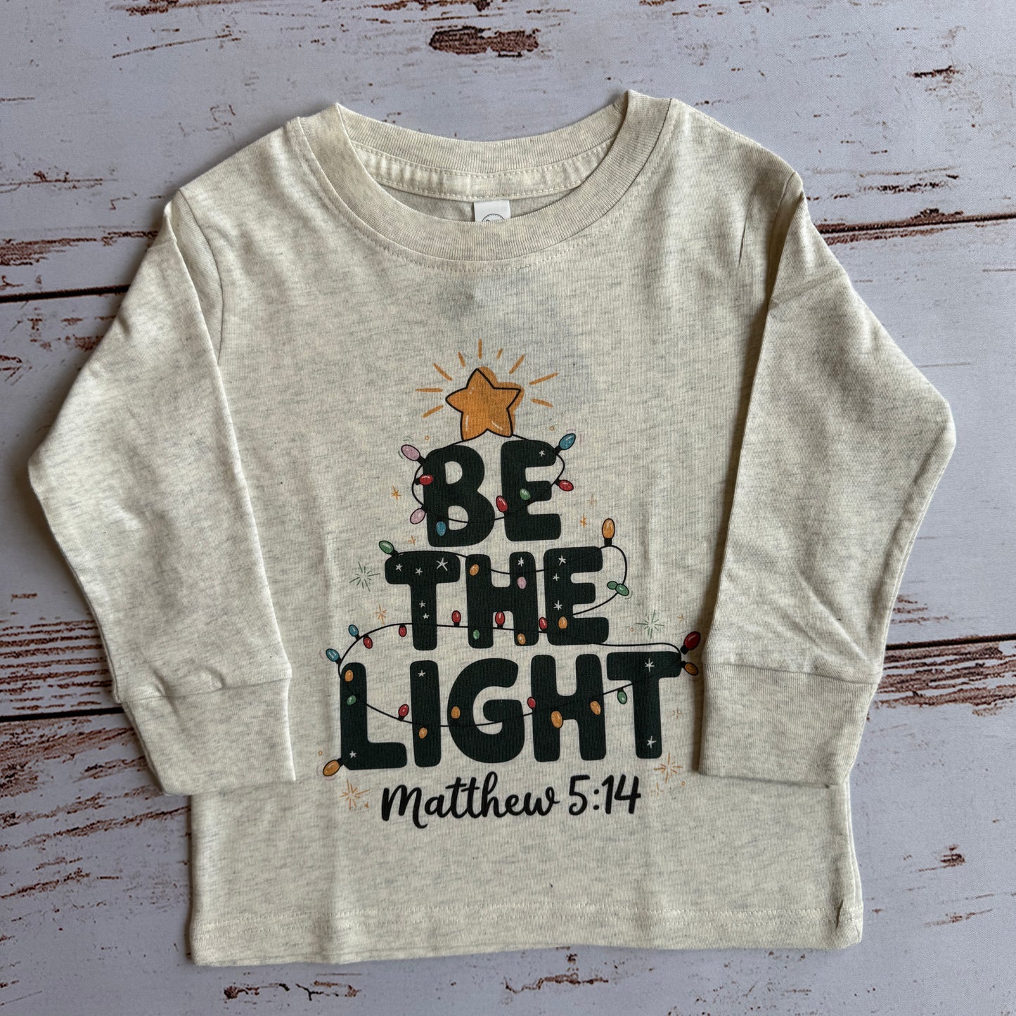 Toddler Be The Light Long Sleeve Tee