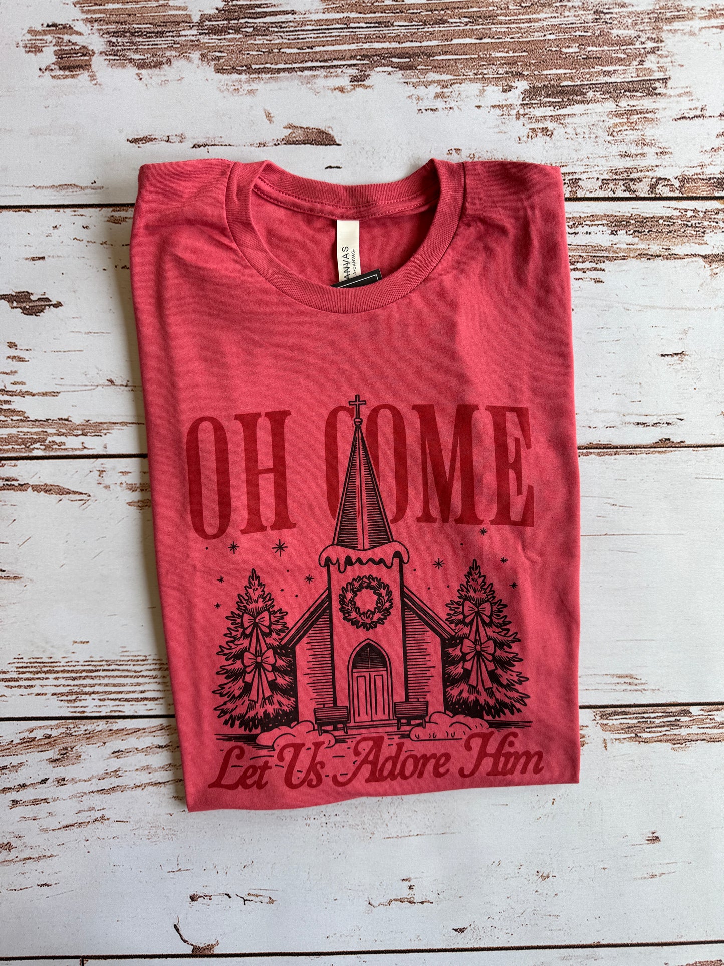 Oh Come Let Us Adore Him Tee