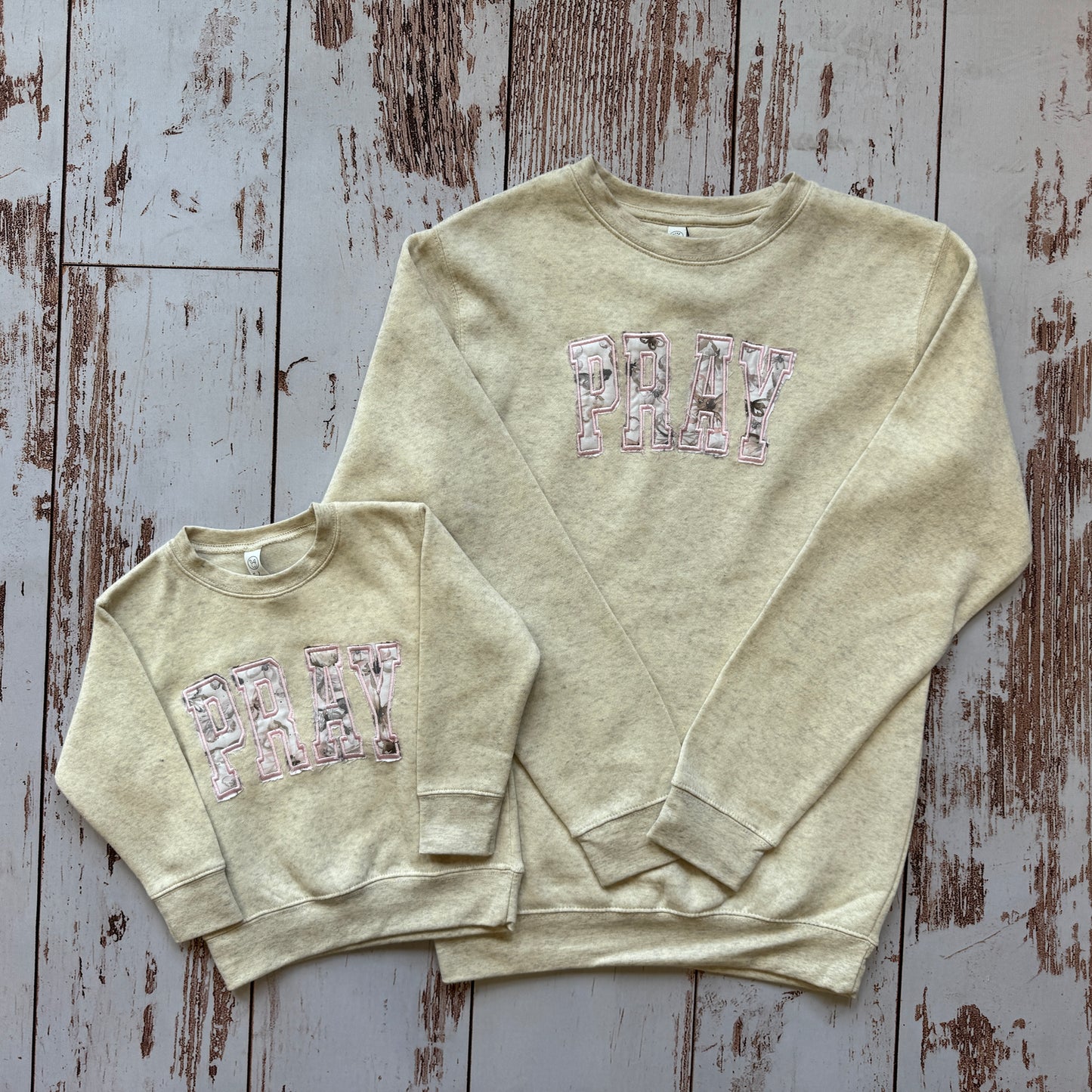 Adult/Youth | Handmade | Pray Crewneck