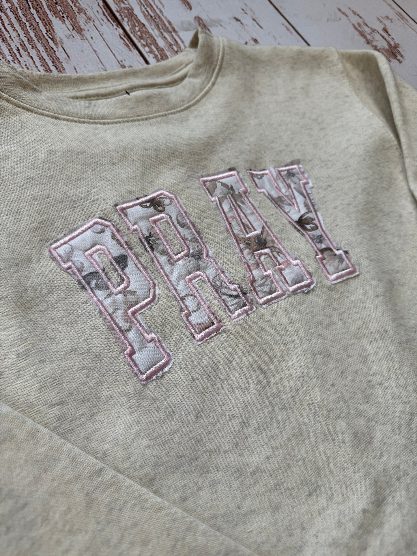 Adult/Youth | Handmade | Pray Crewneck