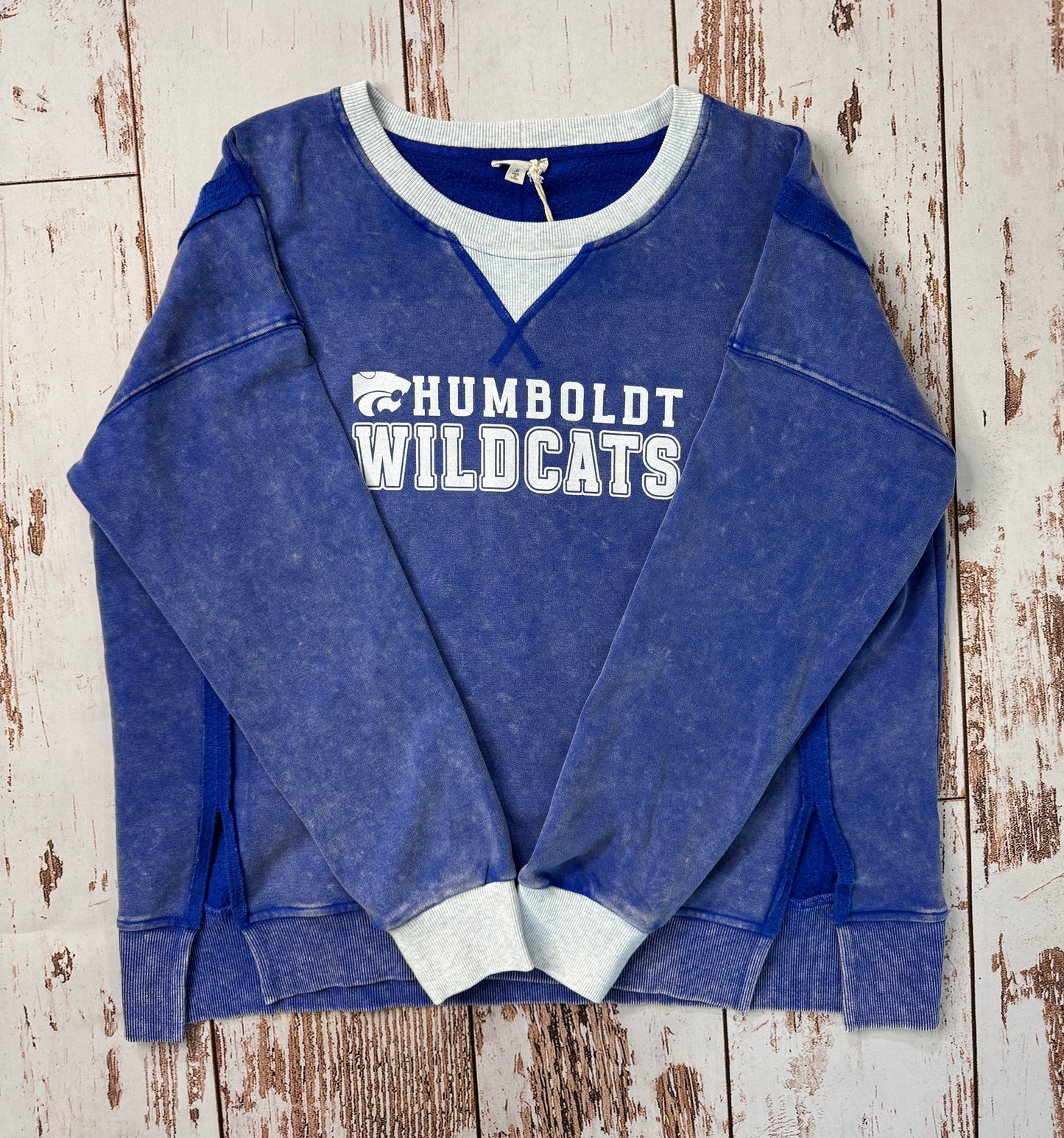 Humboldt Wildcats Oversized Washed Crewneck