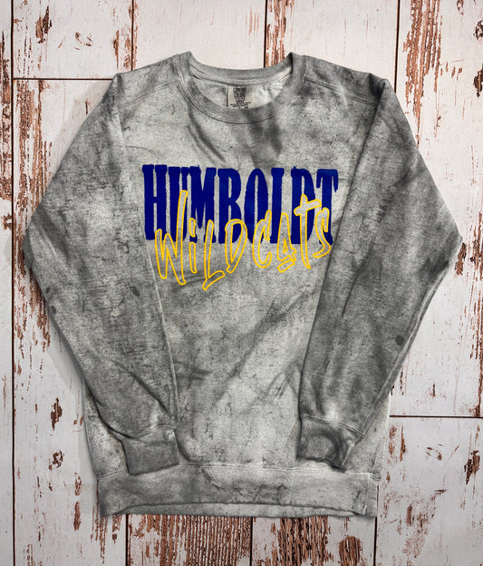 Humboldt Wildcats Color Blast Crewneck
