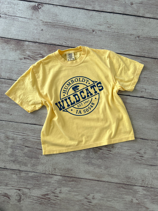 Cropped Wildcats Stamp T-Shirt