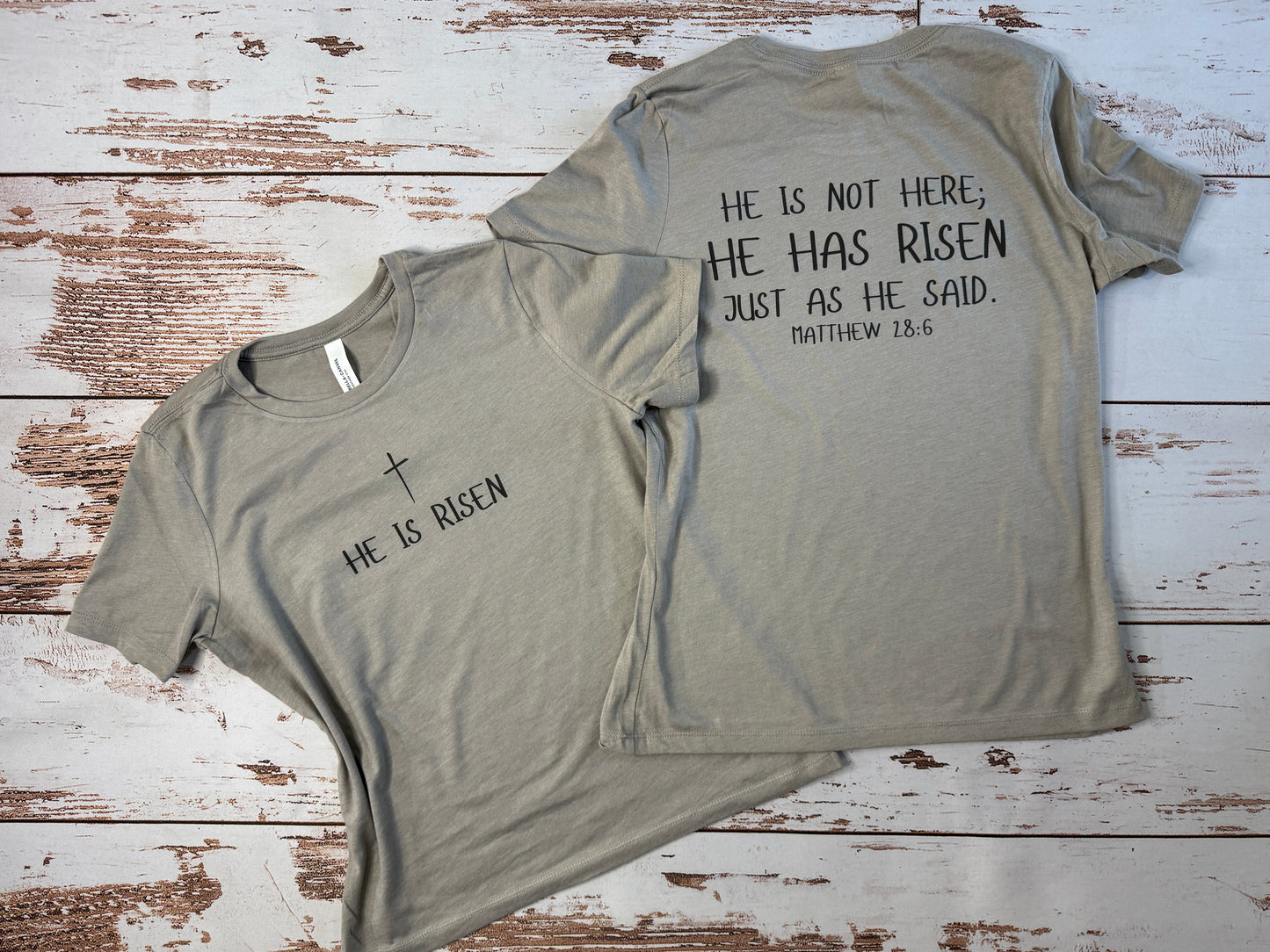 He is Risen Ladies Fit T-shirt