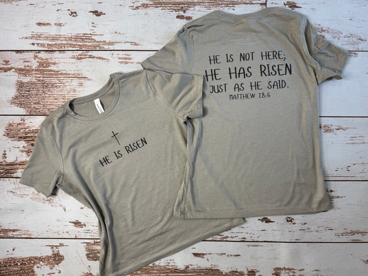 He is Risen Ladies Fit T-shirt