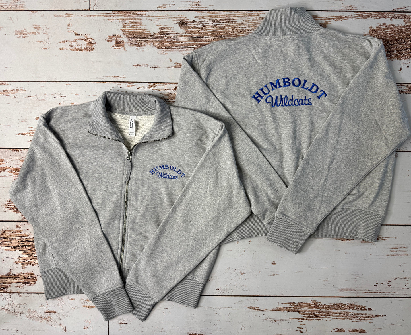 French Terry Humboldt Wildcats Embroidery Full Zip