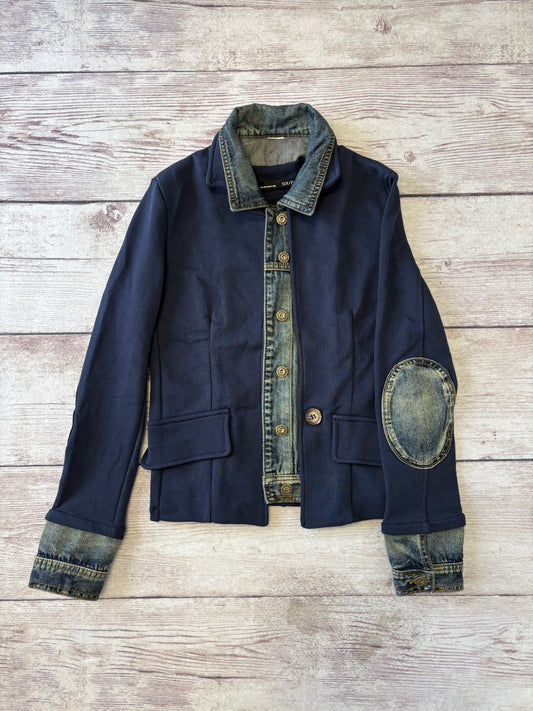 Mixed Media Denim Jacket