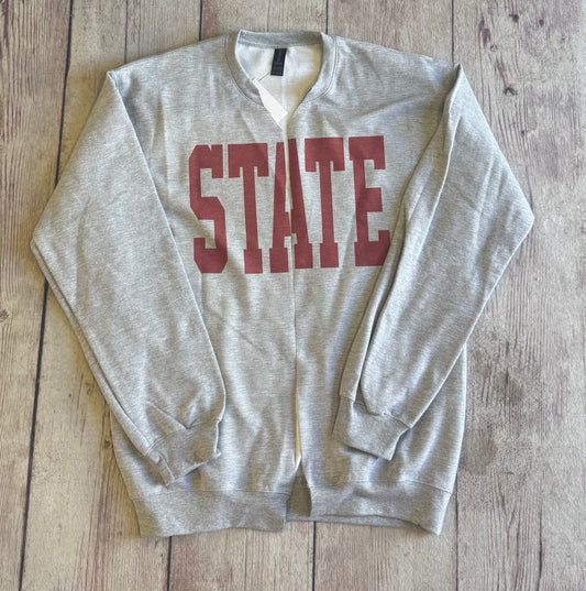 State Cut Crewneck- In Stock