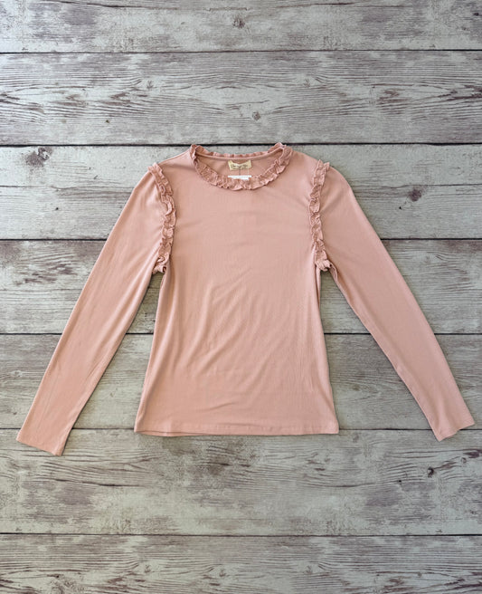 Ruffle Long-Sleeve Shirt