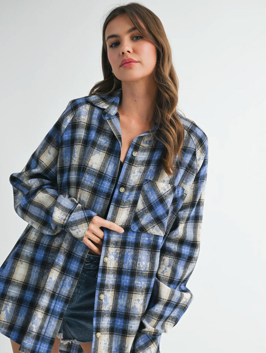Jasmine Plaid Flannel Shirt
