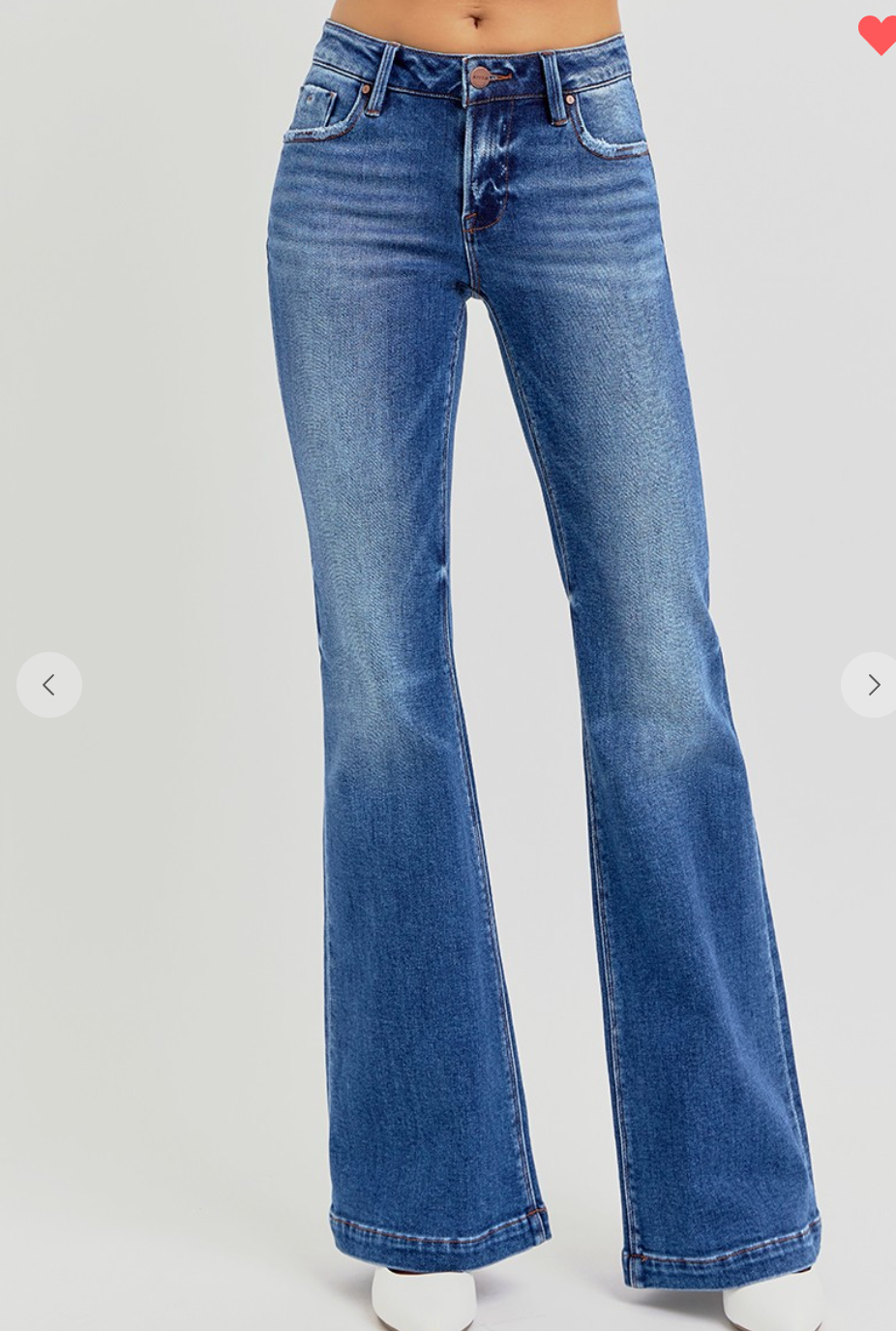 Low Rise Flare Jeans