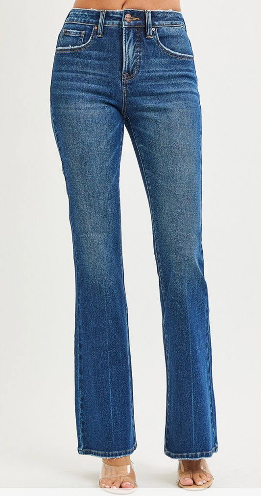 Plus Tummy Control High Rise Flare Jeans