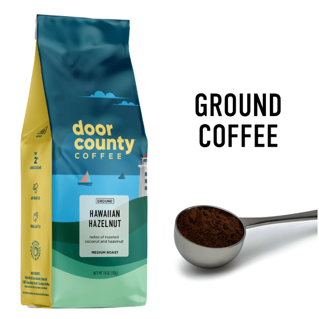Hawaiian Hazelnut 10oz Ground Coffee Medium Roast