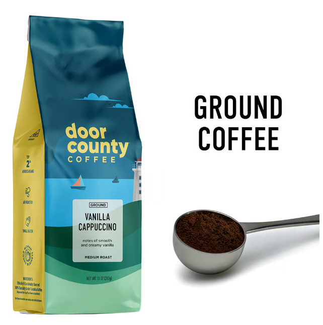 Vanilla Cappuccino 10oz Ground Coffee Medium Roast