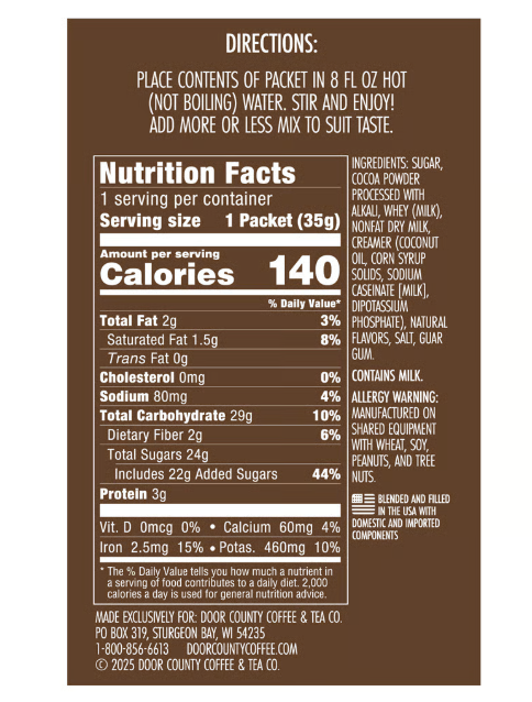 European Dark Chocolate Cocoa | Single Packet