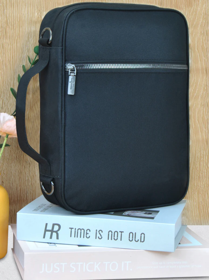 Black NGIL Canvas Bible Case Cover