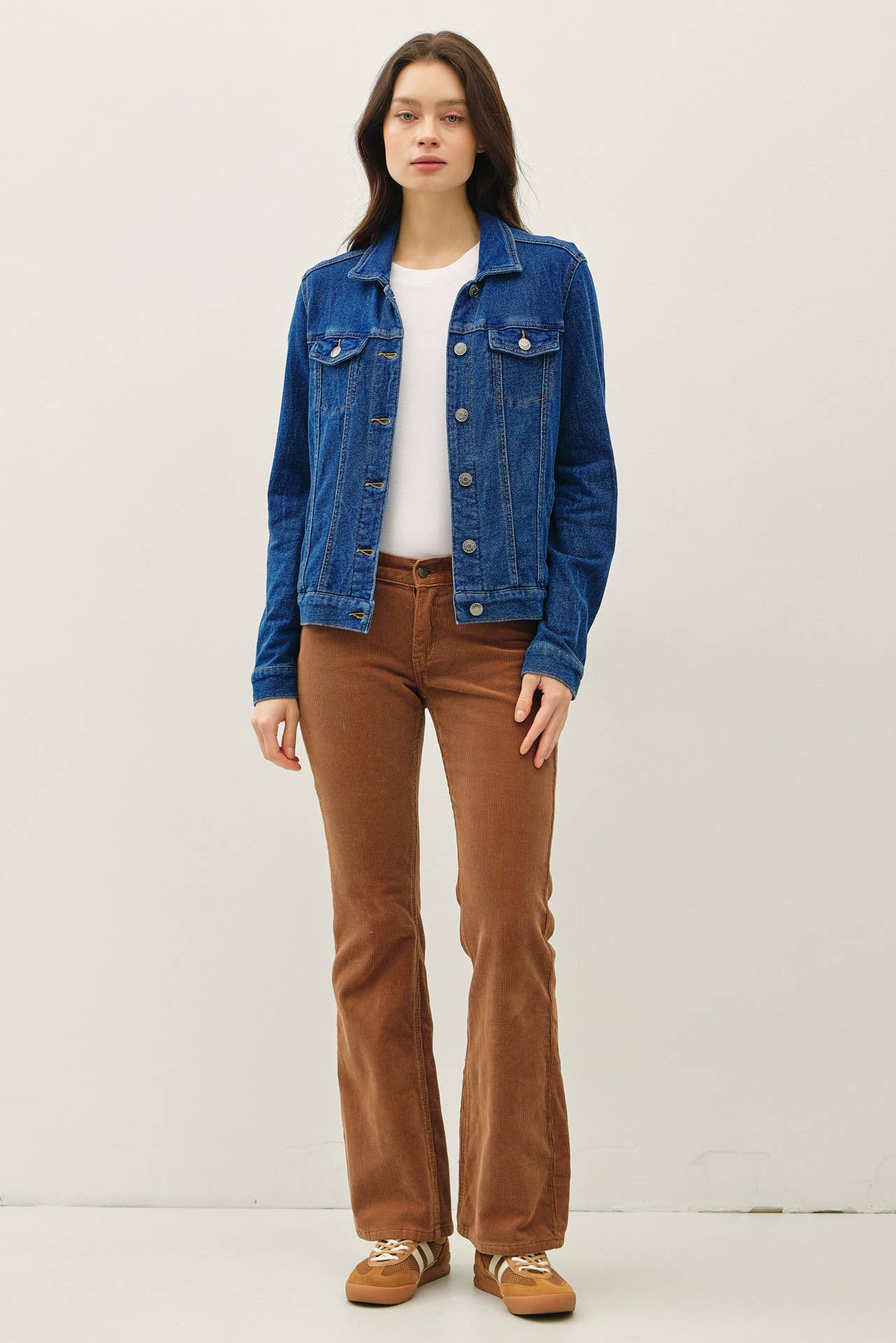 GARMENT-DYE COTTON FLEECE TRUCKER JACKET