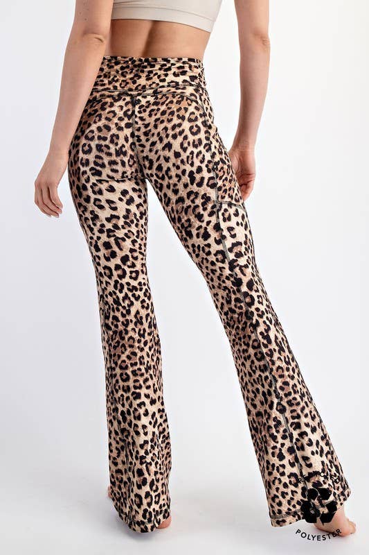 Butter Soft Animal Printed Flared Leggings
