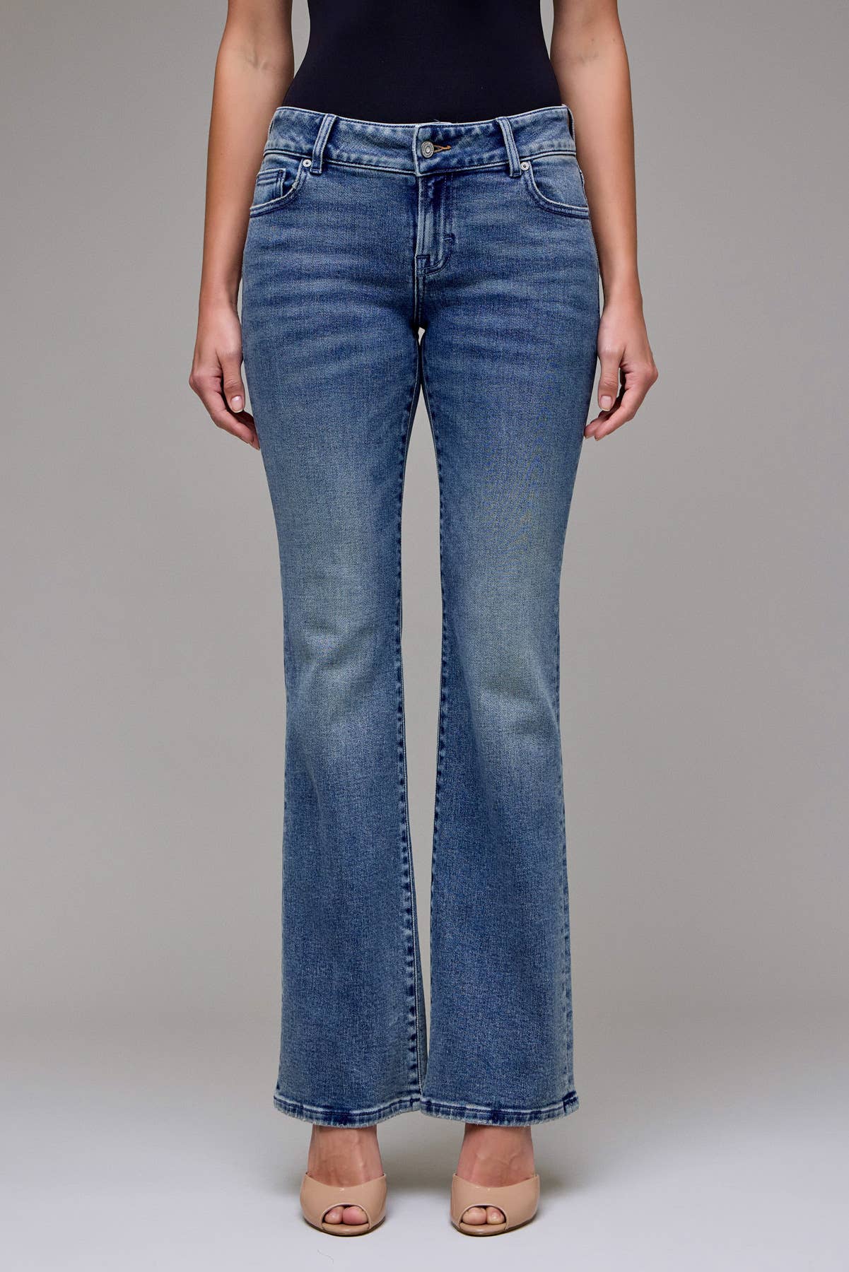 Vintage Wash Low Rise Stretch Bootcut
