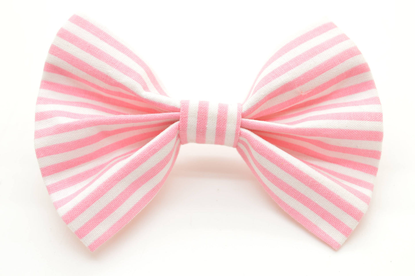 Pink Stripe Bow Tie