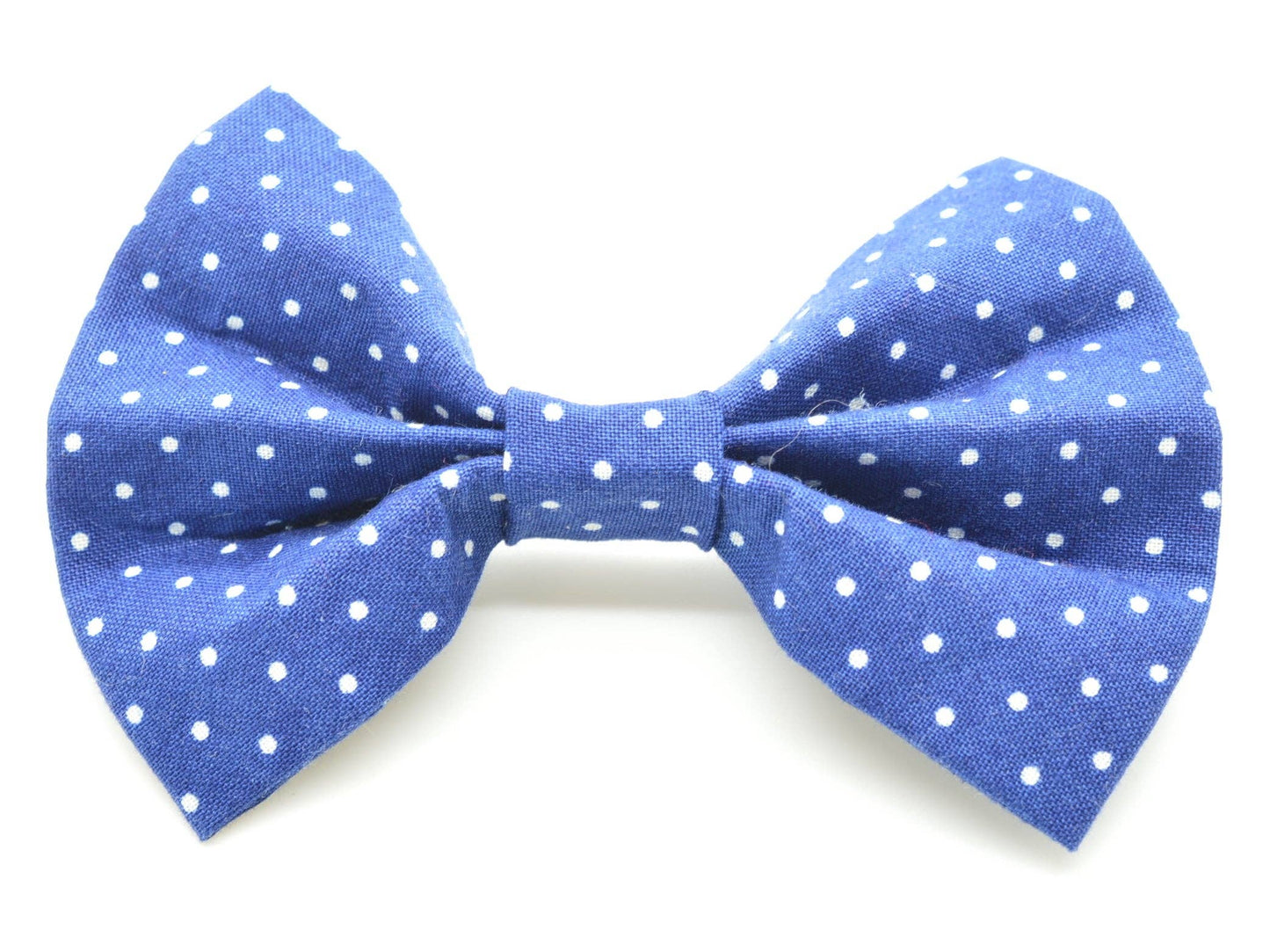 Blue Pin Dot Bow Tie