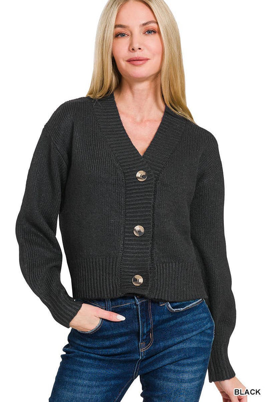Button Front Sweater Cardigan